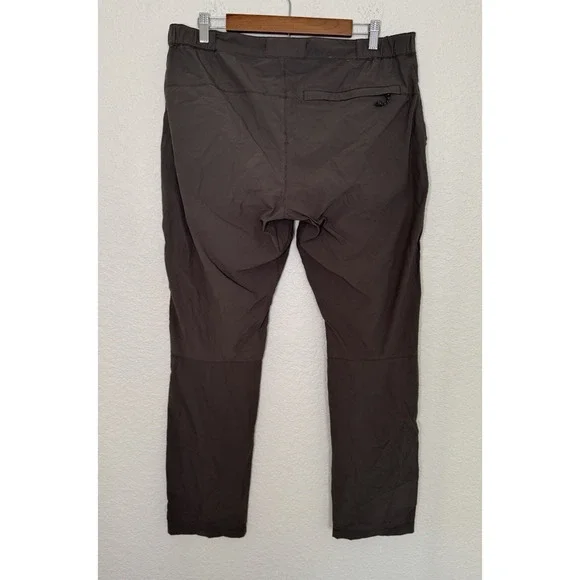 Fjallraven Pants High Coast Hike Trousers Men 36 x 32 Green Khaki Mountain Gorp
